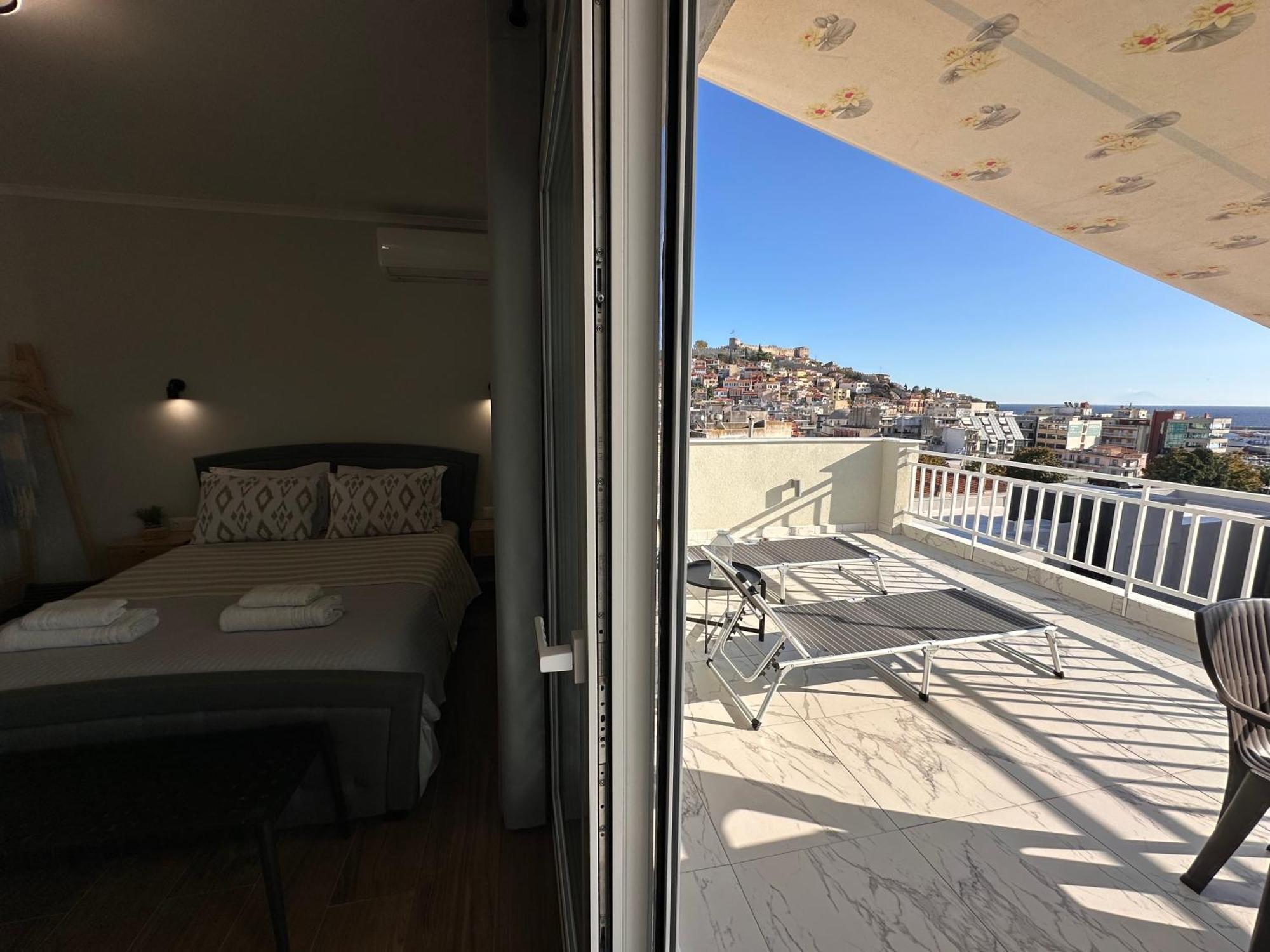 Апартаменти Vista Kavala Center Екстер'єр фото